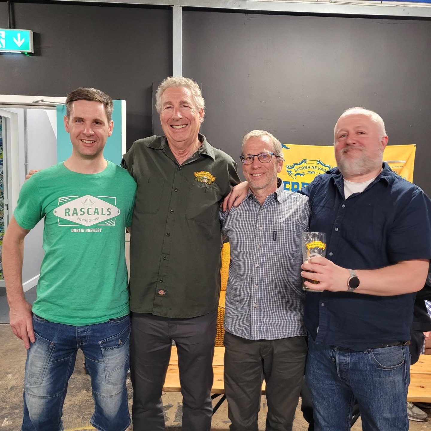 Great evening last night at Rascals! Brilliant discussion and Q&A featuring Cathal & Josh from Rascal's & Sierra Nevada's Steve Grossmann & Mike Palmer. And of course there were fresh Sierra Nevada and Rascals beers to keep everyone hydrated throughout the Q&A 🍻 Props to @rascalsbrewing & the great distributor @grandcrubeers for fantastic hosting. Thanks for having us! And cheers to Cathal, Steve, Rick & Ken for being good sports and posing for a photo for us!🤙